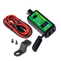 MOTOPLUG SAE TO USB WITH VOLTMETER 1 x USB "A" & 1 X USB "C" PORT