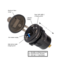 MERIT DUAL PORT ADAPTER USB-A & C WITH VOLTMETER AND ON/OFF SWITCH